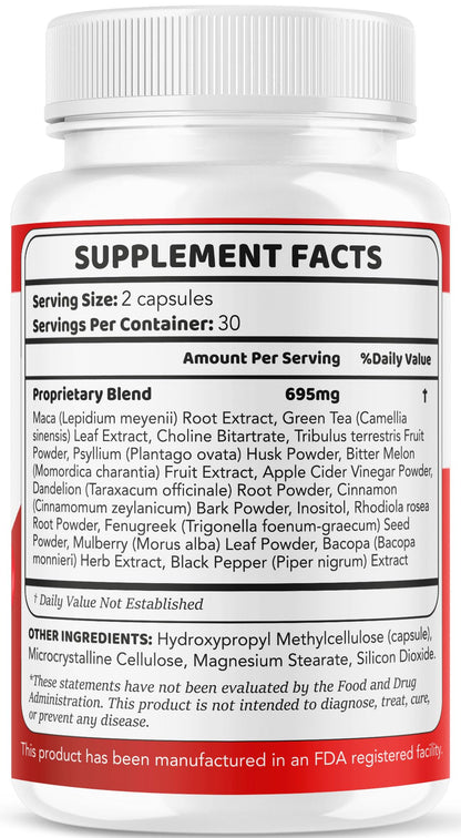 GlucoSense – Official GlucoSense Capsules | Maximum Strength 60 Capsules for 1 Month