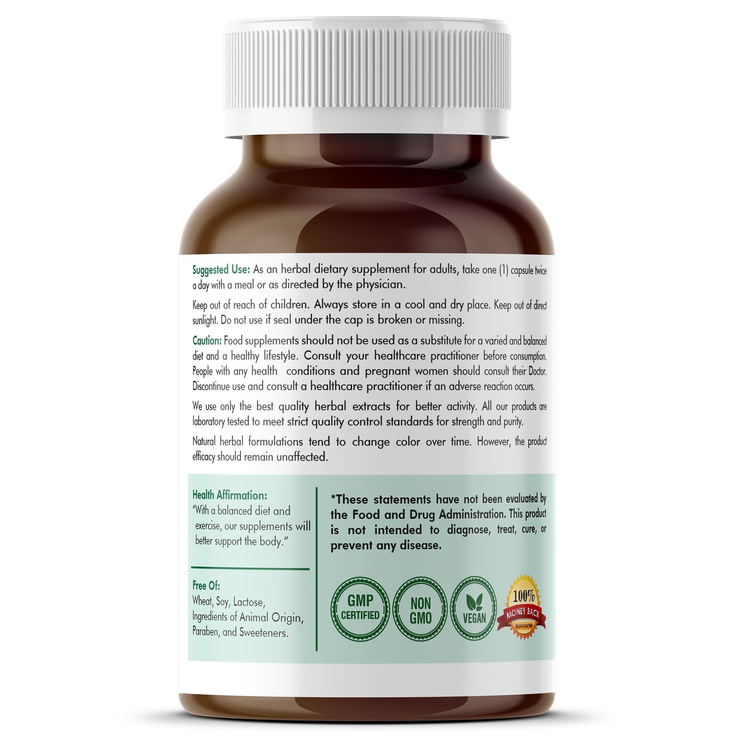 GlucoSuprs Hrx - Herbal Blend with Gymnema, Cinnamon & More | 60 Capsules