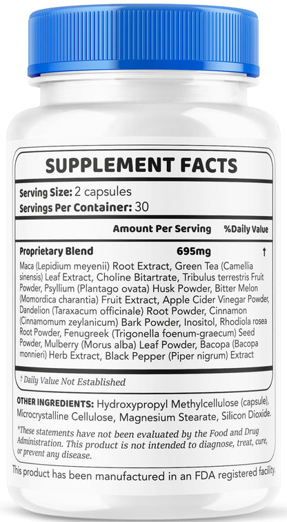GlucoPeace Capsules (2 Pack) – Circulatory Support, 120 Count