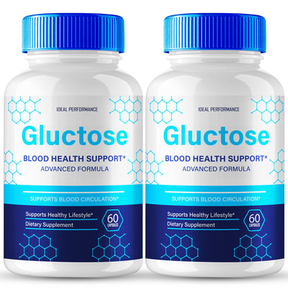 Gluctose Advanced Blood Formula Capsules - Official Gluctose Supplement Pills (2 Pack) for Healthy Balance & Well-Being