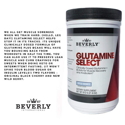 Beverly International Glutamine Select - 60 Servings | Lean Muscle & Recovery