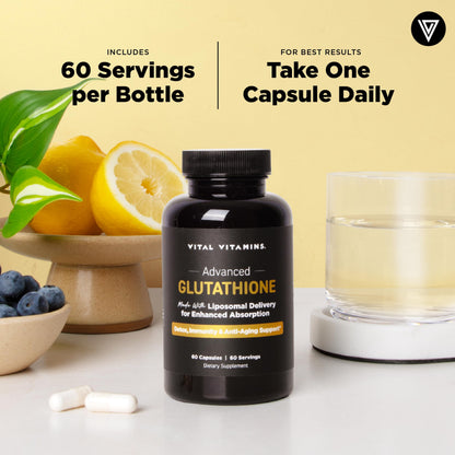 Vital Vitamins Glutathione Supplement — 500mg Liposomal Delivery