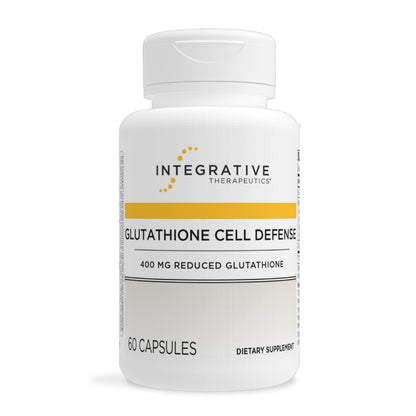 Integrative Therapeutics Glutathione Cell Defense - 60 Capsules | 400 mg Reduced GSH, L-Cysteine, and Anthocyanins