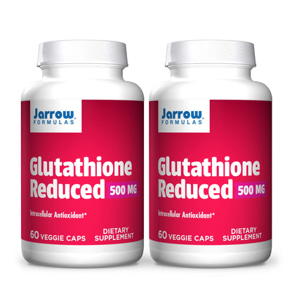Jarrow Formulas Glutathione Reduced 500 mg – 60 Capsules (Pack of 2)