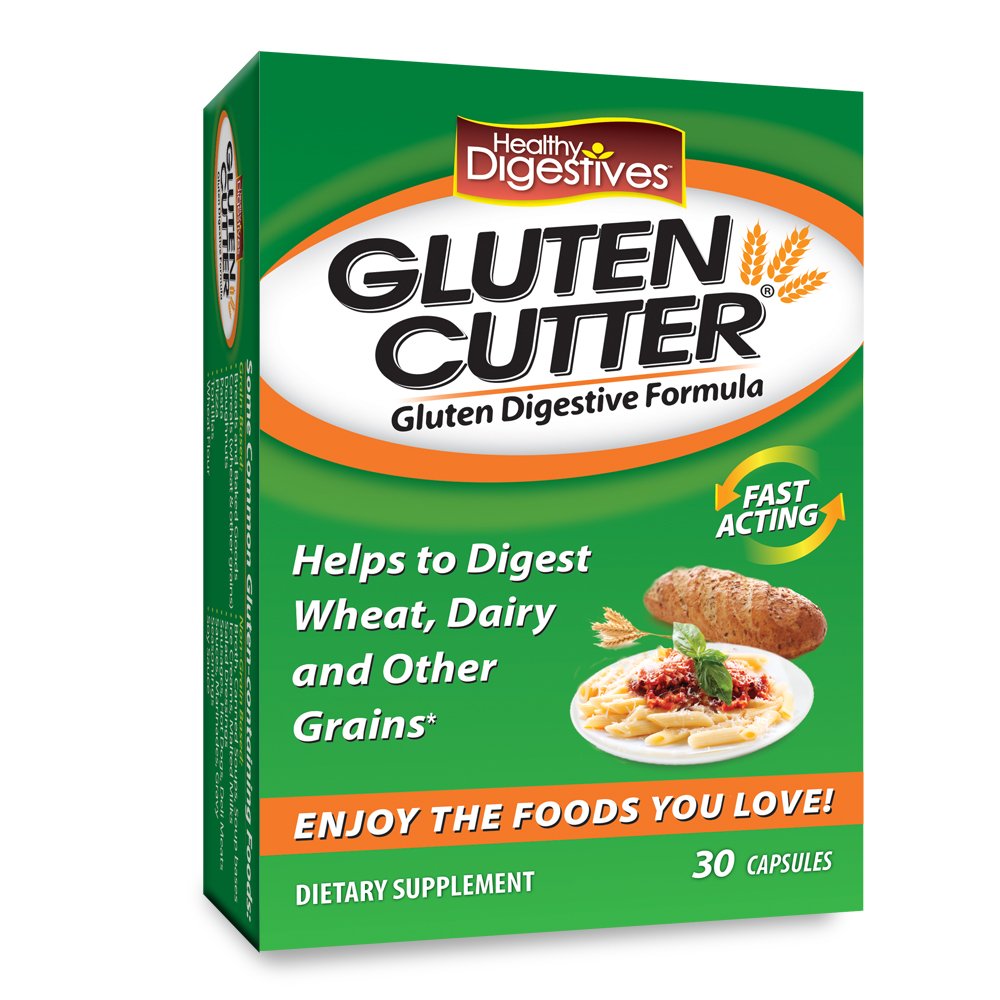 Gluten Cutter Enzyme Formula for Gluten Digestion - 30 Servings Capsules