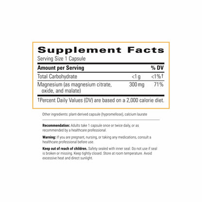 Integrative Therapeutics Tri-Magnesium – Supports Cellular Energy & Metabolism – 180 Capsules