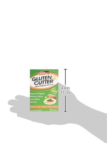 Gluten Cutter Enzyme Formula for Gluten Digestion - 30 Servings Capsules