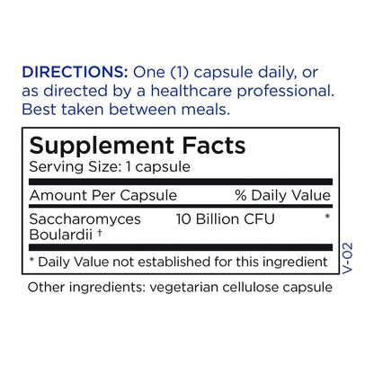 Metabolic Maintenance Saccharomyces boulardii Probiotic – Shelf-Stable 10B CFU (60 Caps) | Gut Health & Immunity