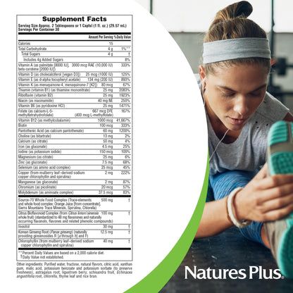 Nature's Plus Source of Life Liquid — Tropical Fruit Flavor, 30 oz Wholefood Energy Booster