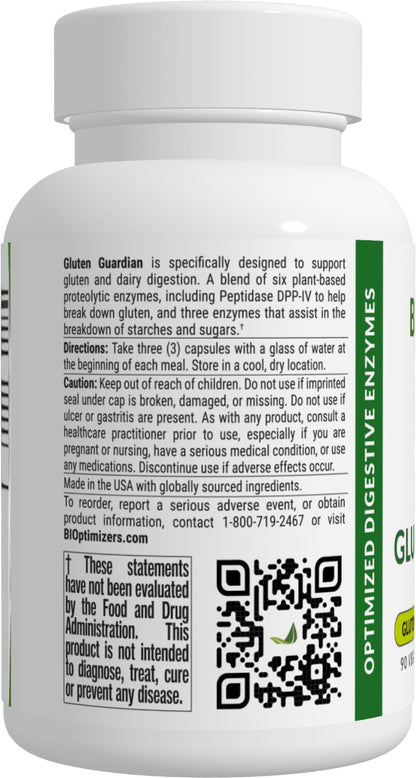 Gluten Guardian 3.0 – DPP-IV Enzyme for Gluten Digestion | 90 Capsules