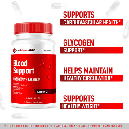 True Balance Blood Support Pro Glycogen Capsules - 2 Pack, Maximum Strength