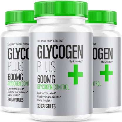 (3 Pack) Glycogen Plus – 600mg Capsules | Glycogen Support