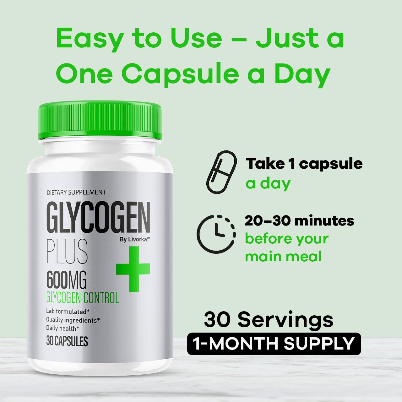 (3 Pack) Glycogen Plus – 600mg Capsules | Glycogen Support