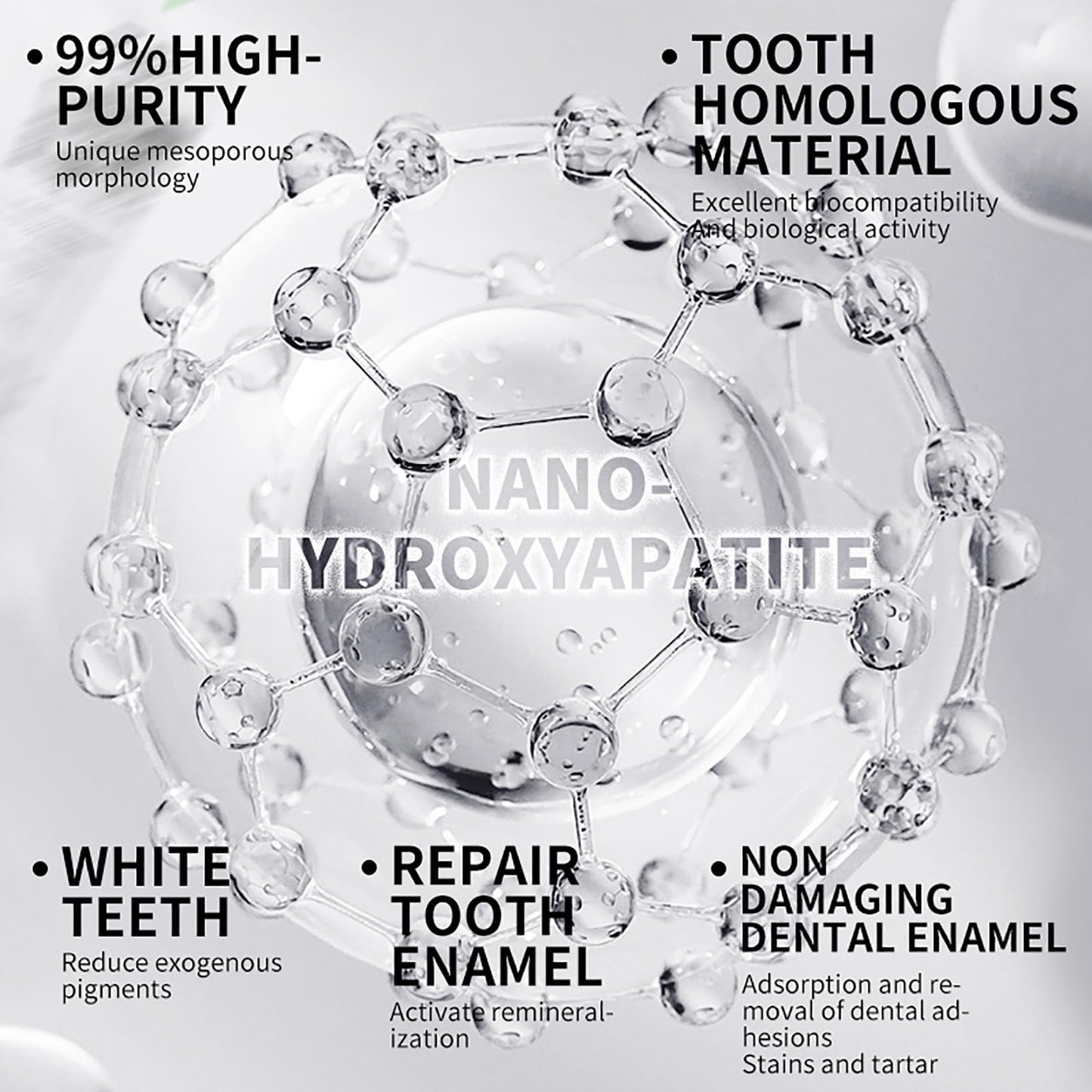 GMaxit 7.5% Hydroxyapatite Toothpaste – Enamel Protection, Gentle for Sensitive Teeth, Fresh Mint, 4.23 oz