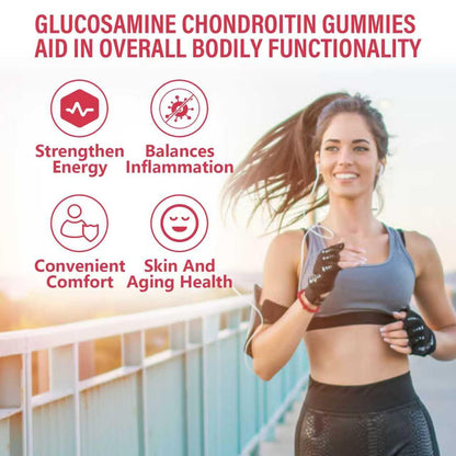 1 Pack 3000MG Glucosamine Chondroitin Gummies – Extra Strength Joint Health, MSM & Elderberry | 60 Gummies