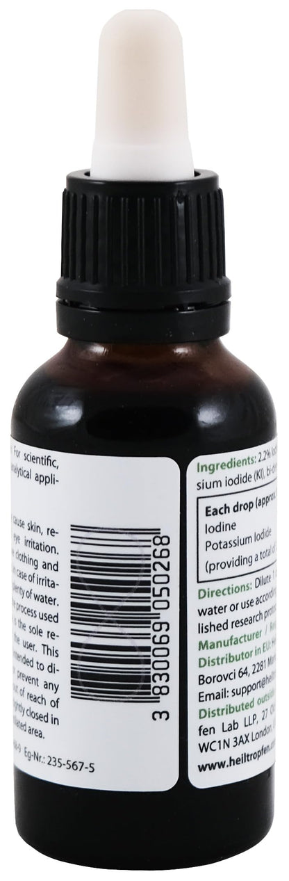 2.2% Lugol's Iodine Solution – 1 Fl Oz (30 ml) – Pharmaceutical Grade, Third-Party Tested | Heiltropfen®