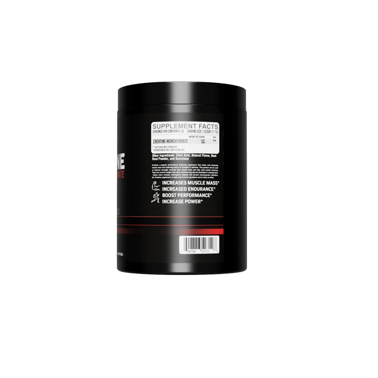 GMU SPORT Creatine Monohydrate Powder – Fruit Punch, 50 Servings | 5g per Scoop