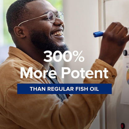 GNC Triple Strength Fish Oil Mini 1000mg EPA/DHA | Heart, Brain & Joint Support | 120 Softgels