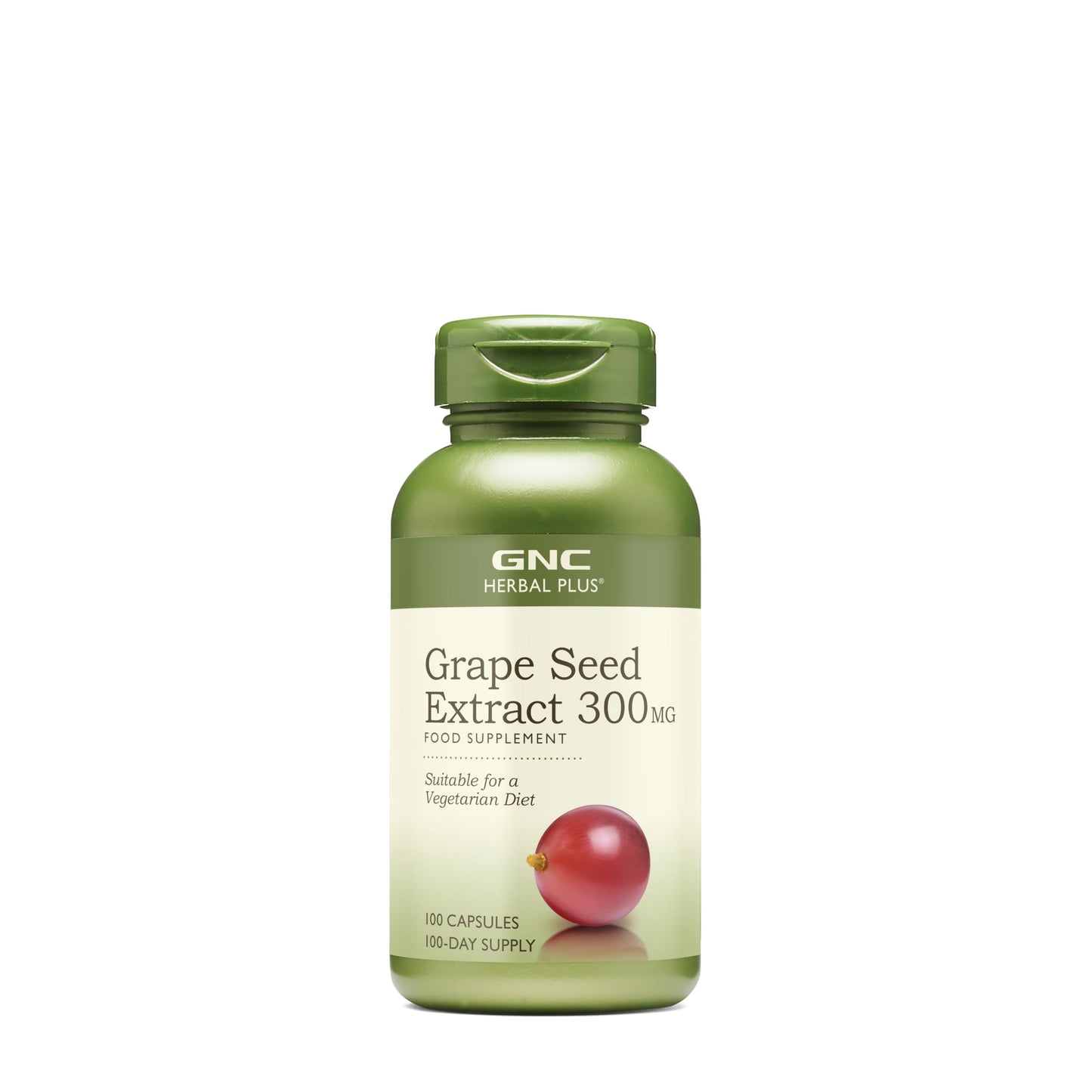 GNC Herbal Plus Grape Seed Extract 300mg – Vegetarian, 100 Servings