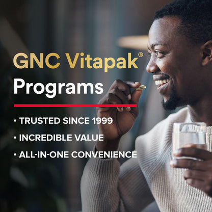 GNC Mega Men Performance and Vitality Vitapak – 5-in-1 Complete Nutrition (30 Packs)