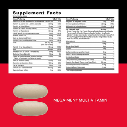 GNC Mega Men Performance and Vitality Vitapak – 5-in-1 Complete Nutrition (30 Packs)