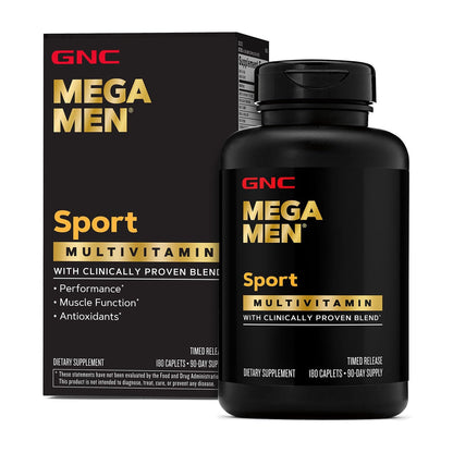 GNC Mega Men Sport Multivitamin – 180 Count | Performance, Muscle Function & Immune Support