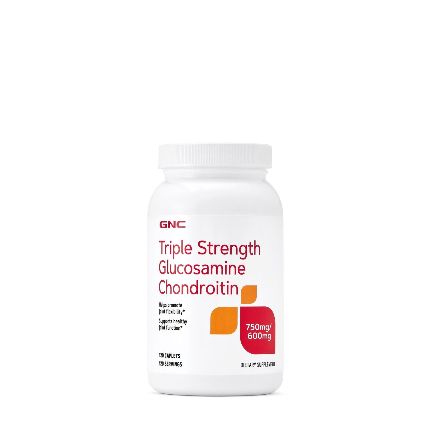 GNC Triple Strength Glucosamine Chondroitin 750/600mg - 120 Caplets