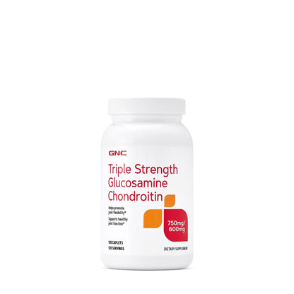 GNC Triple Strength Glucosamine Chondroitin 750/600mg - 120 Caplets
