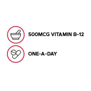 GNC Vitamin B-12 500mcg – Supports Energy Production | 100 Tablets