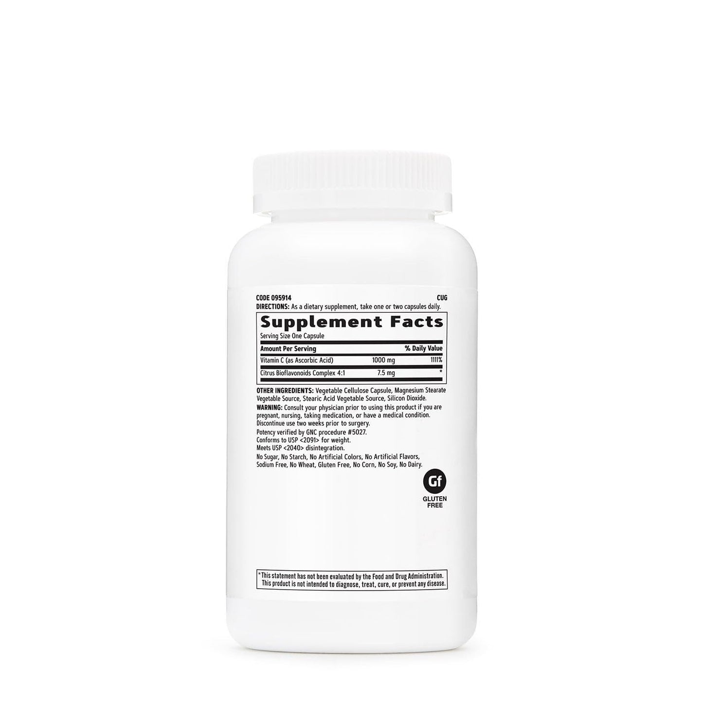 GNC Vitamin C 1000mg Supplement – Immune Support, 180 Servings, 2-Pack