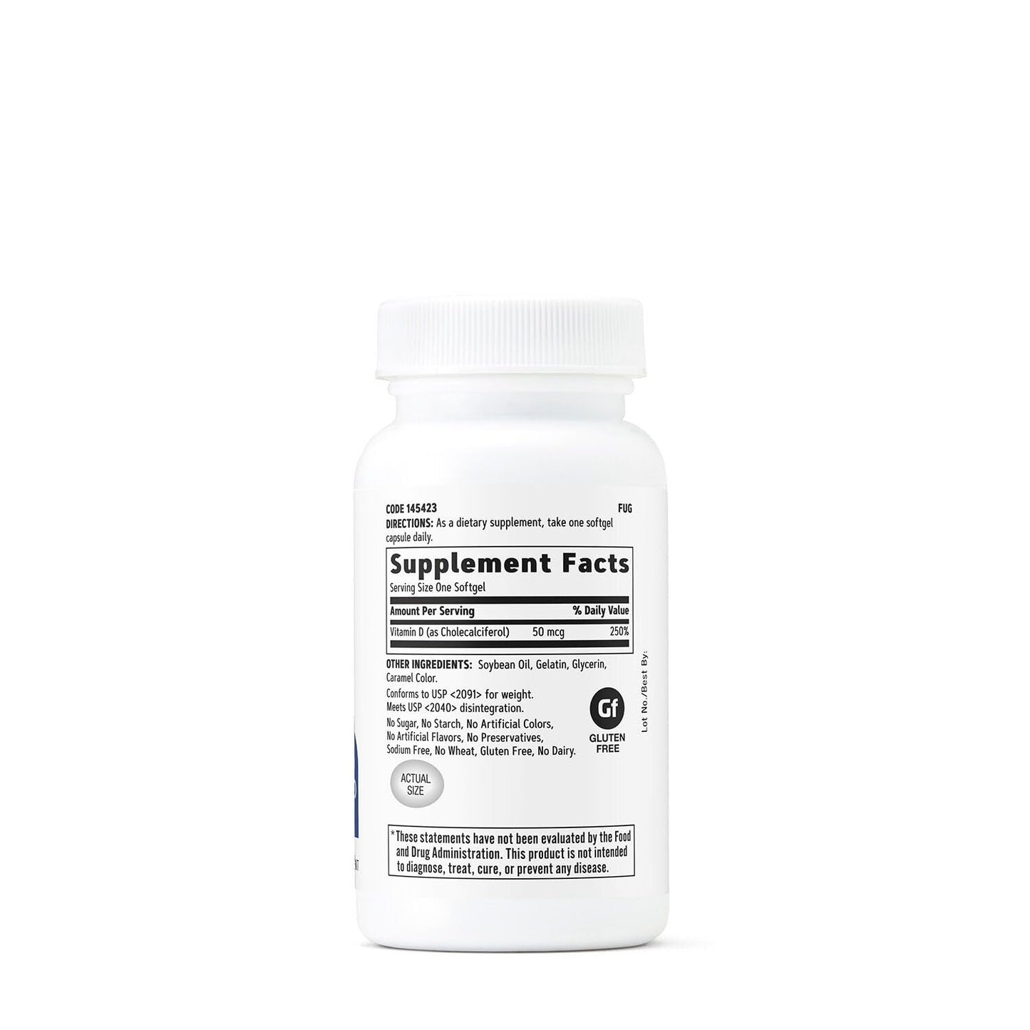 GNC Vitamin D3 50 mcg Supplement – Supports Teeth & Bone Health | 180 Servings (Pack of 2)