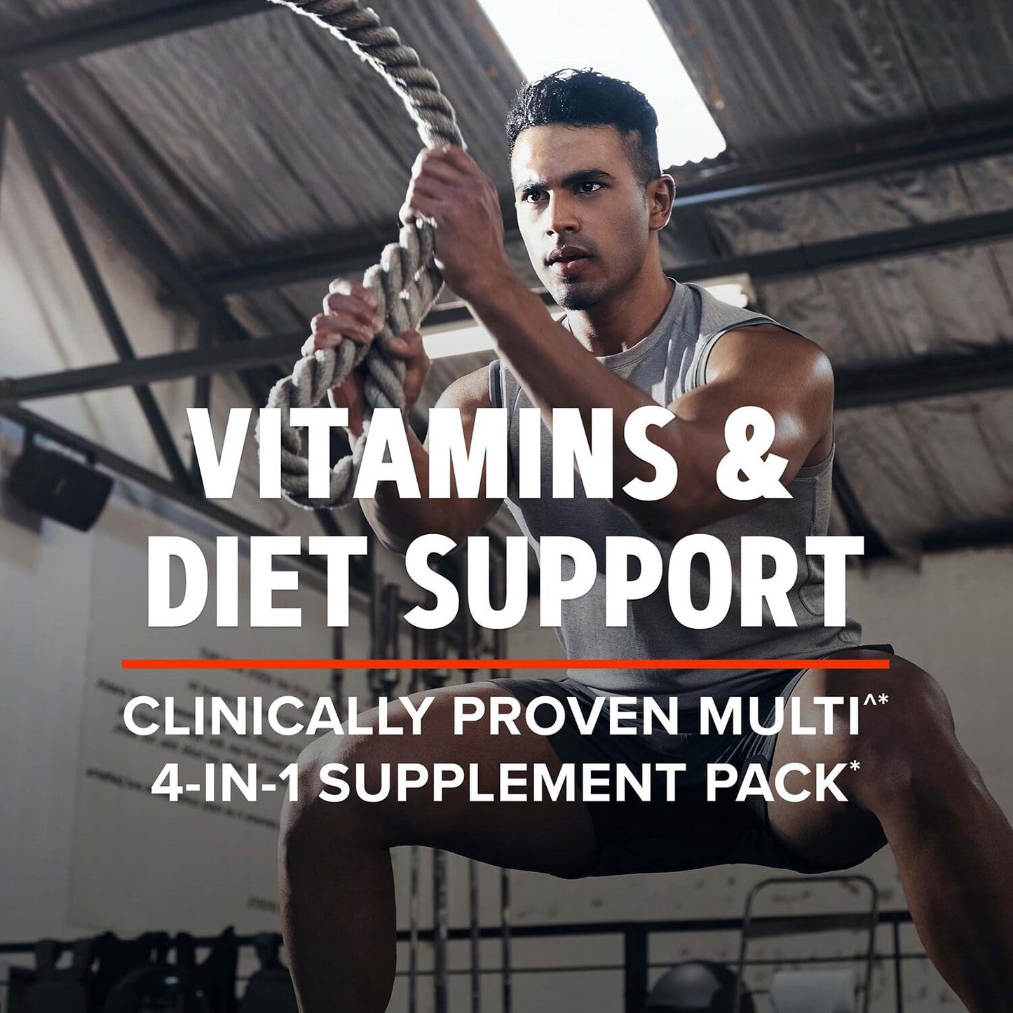 GNC AMP Men’s Ripped Vitapak Program — 4-in-1 Metabolism & Lean Muscle Support | 30-Day Supply