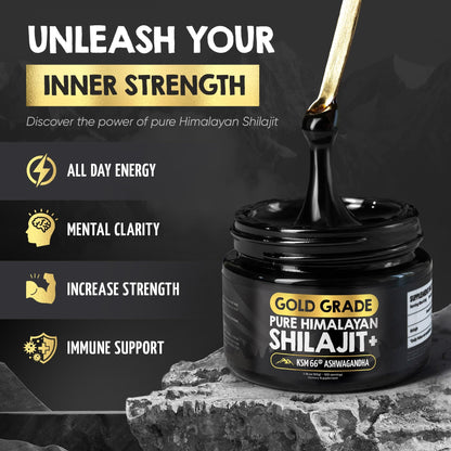 Smart Dose Himalayan Shilajit Resin – 125 Servings, 85% Fulvic Acid, Lab-Tested