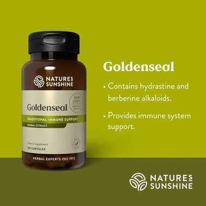 Nature's Sunshine Golden Seal 100 Capsules - Immune Support