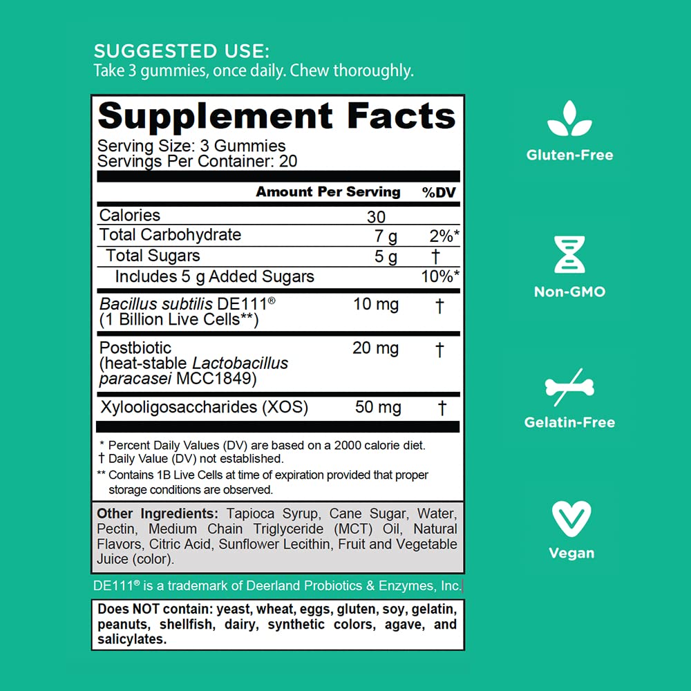 Goli Pre+Post+Probiotics Gummies – 180 Count | 3-in-1 Gluten-Free, Vegan, Non-GMO, Gelatin-Free