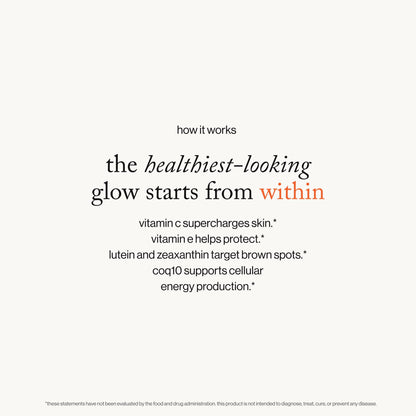 goop Beauty Morning Skin Drink Mix — Vitamin C & E for Radiant Skin, Lemon Verbena & Orange Flavor, 30 Pack