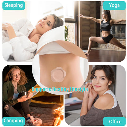 GOOPRAD 120PCS Disposable Castor Oil Belly Button Patch – Oil-Free, Self-Adhesive Organic Cotton Wrap