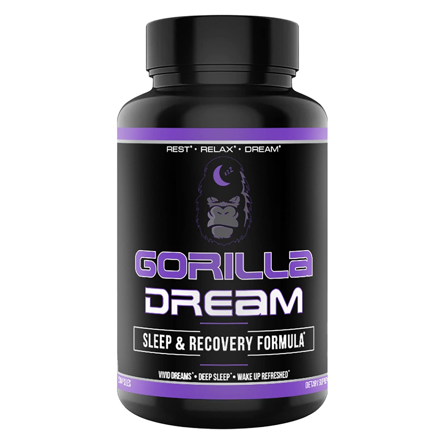 Gorilla Mind Dream Sleep Supplement (120 Capsules) - Nootropic Sleep & Recovery