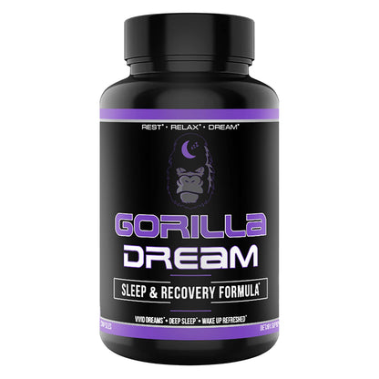 Gorilla Mind Dream Sleep Supplement (120 Capsules) - Nootropic Sleep & Recovery