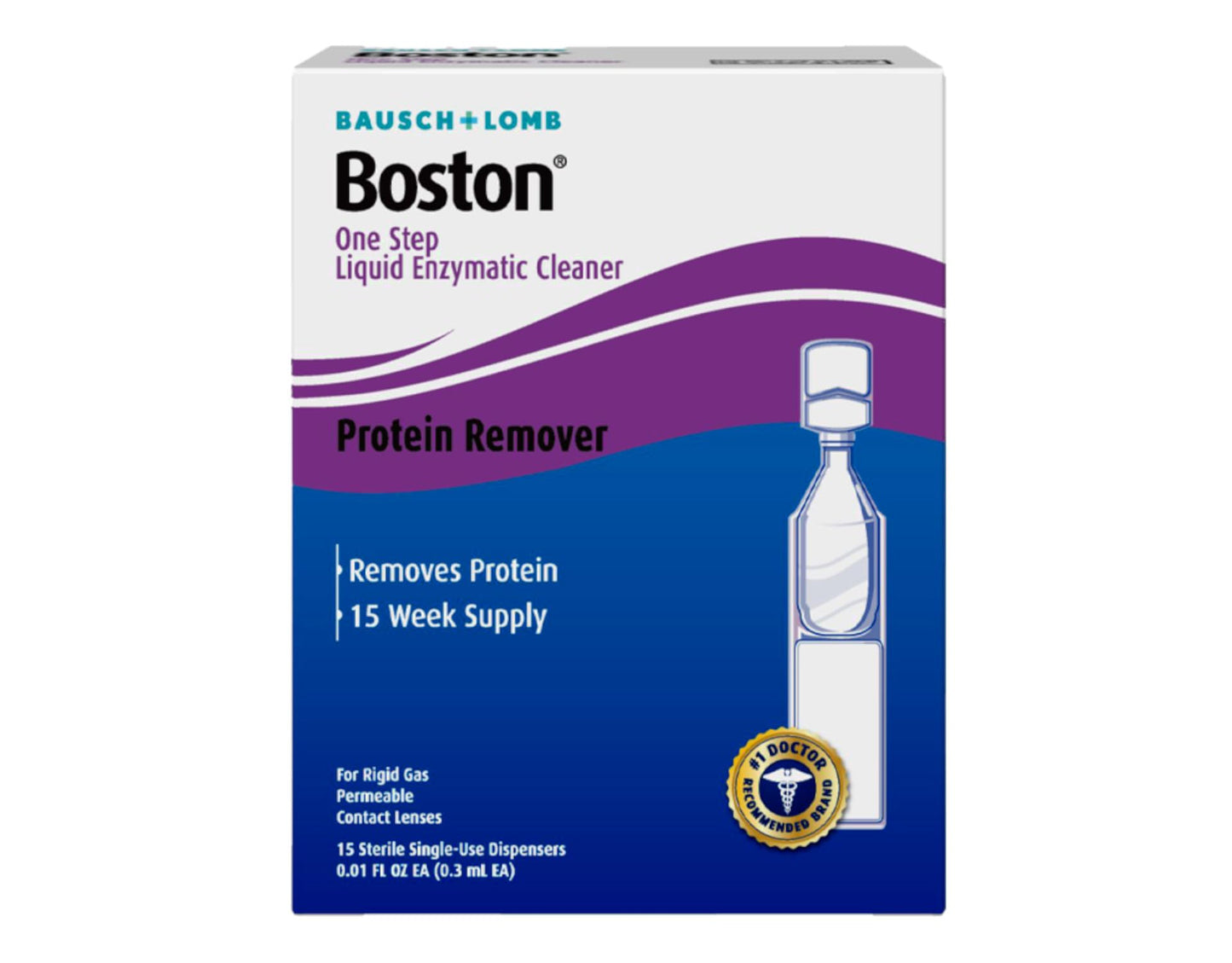 Boston One Step Enzymatic Cleaner – RGP Protein Remover (15-Week Supply)