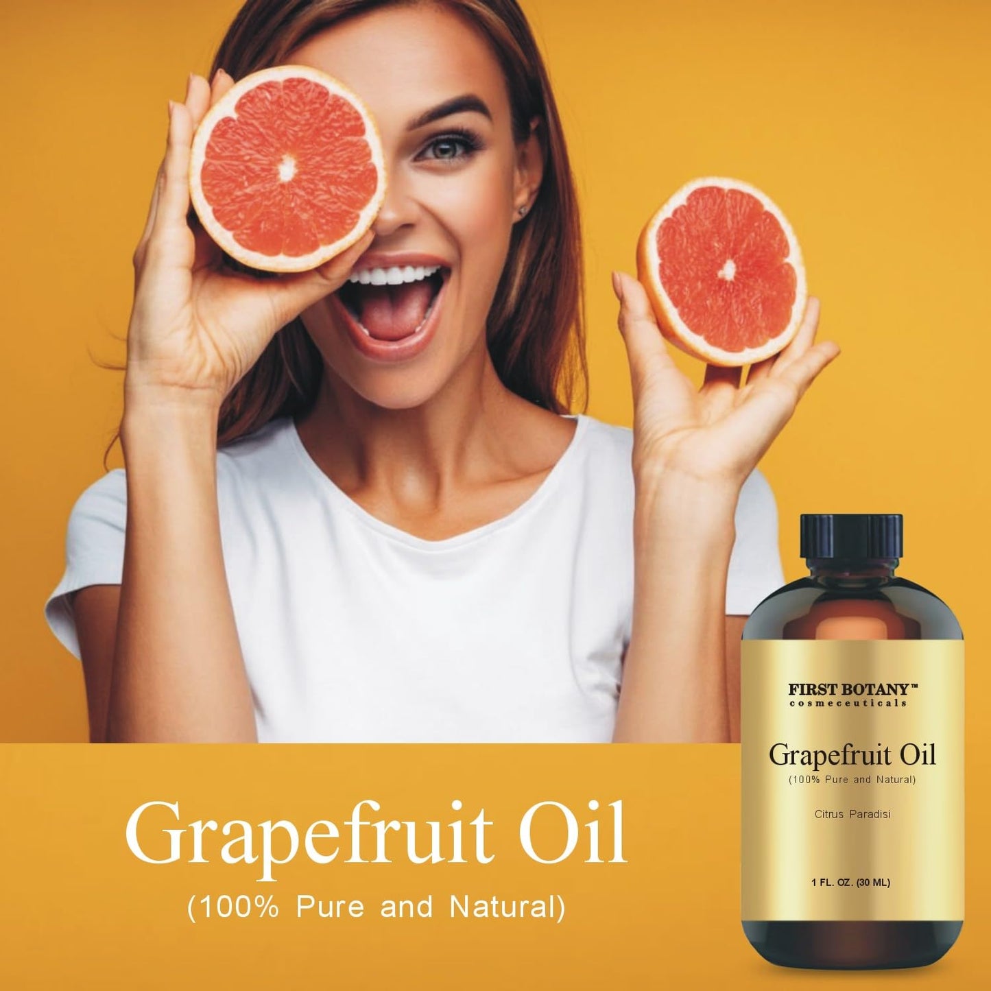 Grapefruit Essential Oil - 100% Pure, Aromatherapy, Massage & More | 1 fl oz