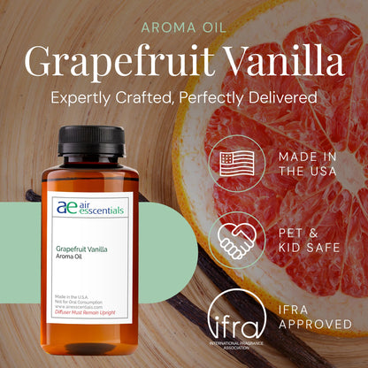 Grapefruit Vanilla Aroma Oil | Essential Oil Blend for Diffusers & Scent Machines | 300 mL