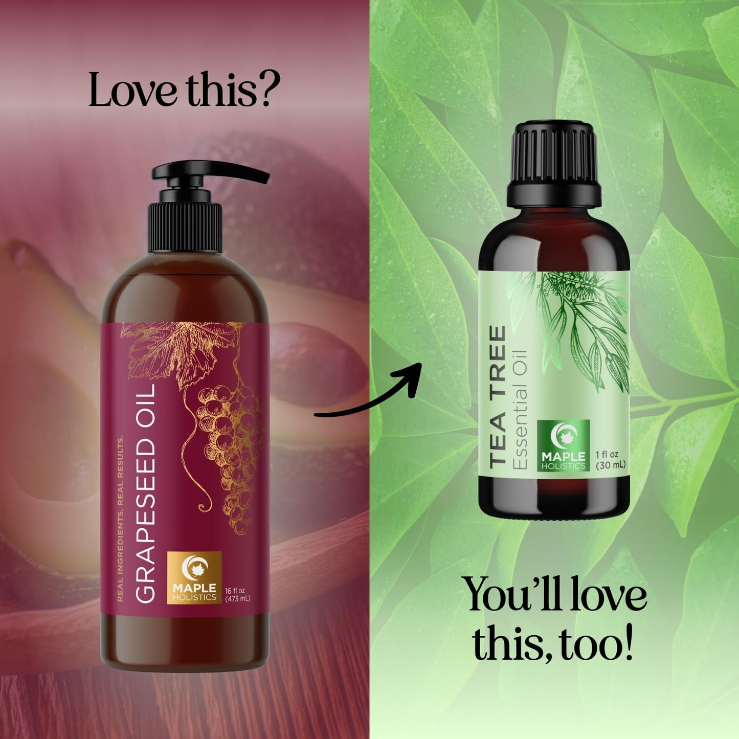 Pure Grapeseed Oil for Hair, Skin & Nails | Carrier Oil for Essential Oils