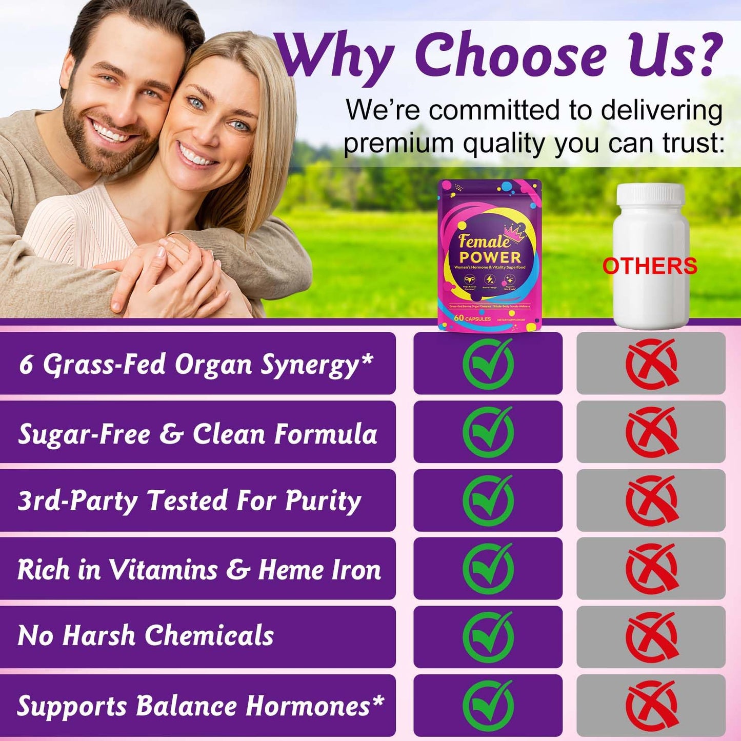 Grass Fed Beef Liver Capsules for Women | Hormone Balance & Energy