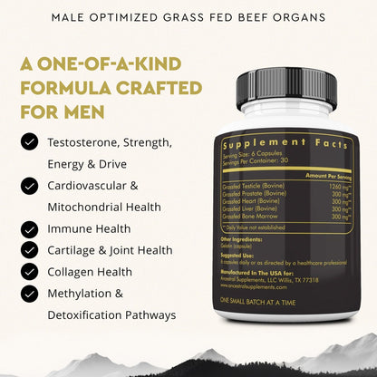 Ancestral Mofo for Men – Grass-Fed Beef Organs | Energy & Vitality