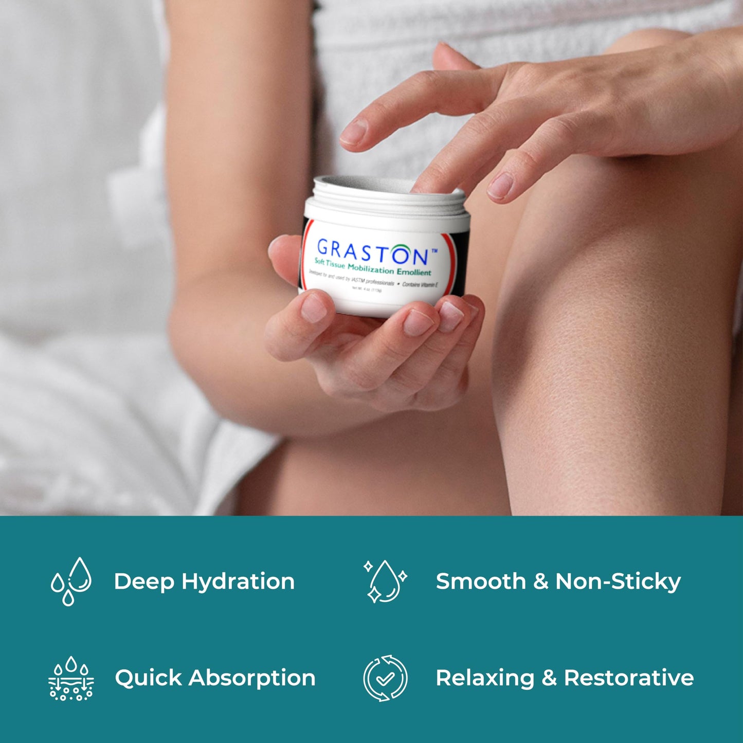 Graston Vitamin E Emollient Cream – 4oz for IASTM & Massage Therapy