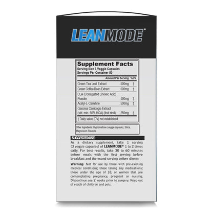 EVL Weight Loss Support Stack — Trans4orm Thermogenic Fat Burner & LeanMode Non-Stimulant