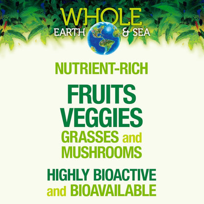Natural Factors Whole Earth & Sea Organic Fermented Greens Chocolate – Vegan, 15.5 oz