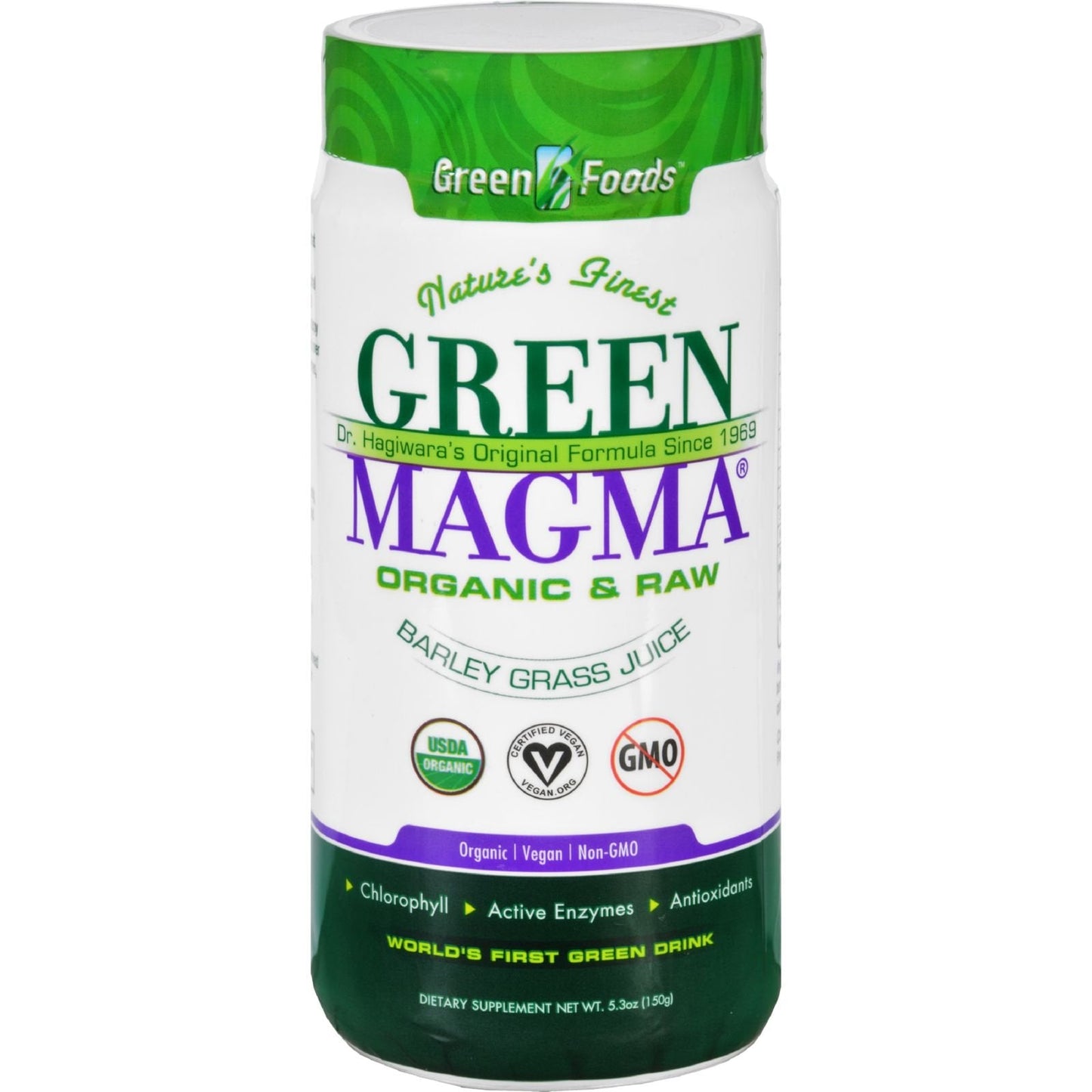 Green Foods Green Magma, 5.3 Ounce - Premium Barley Grass Supplement