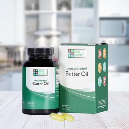 Green Pasture Concentrated Butter Oil Capsules | 120 Capsules | 60 Servings